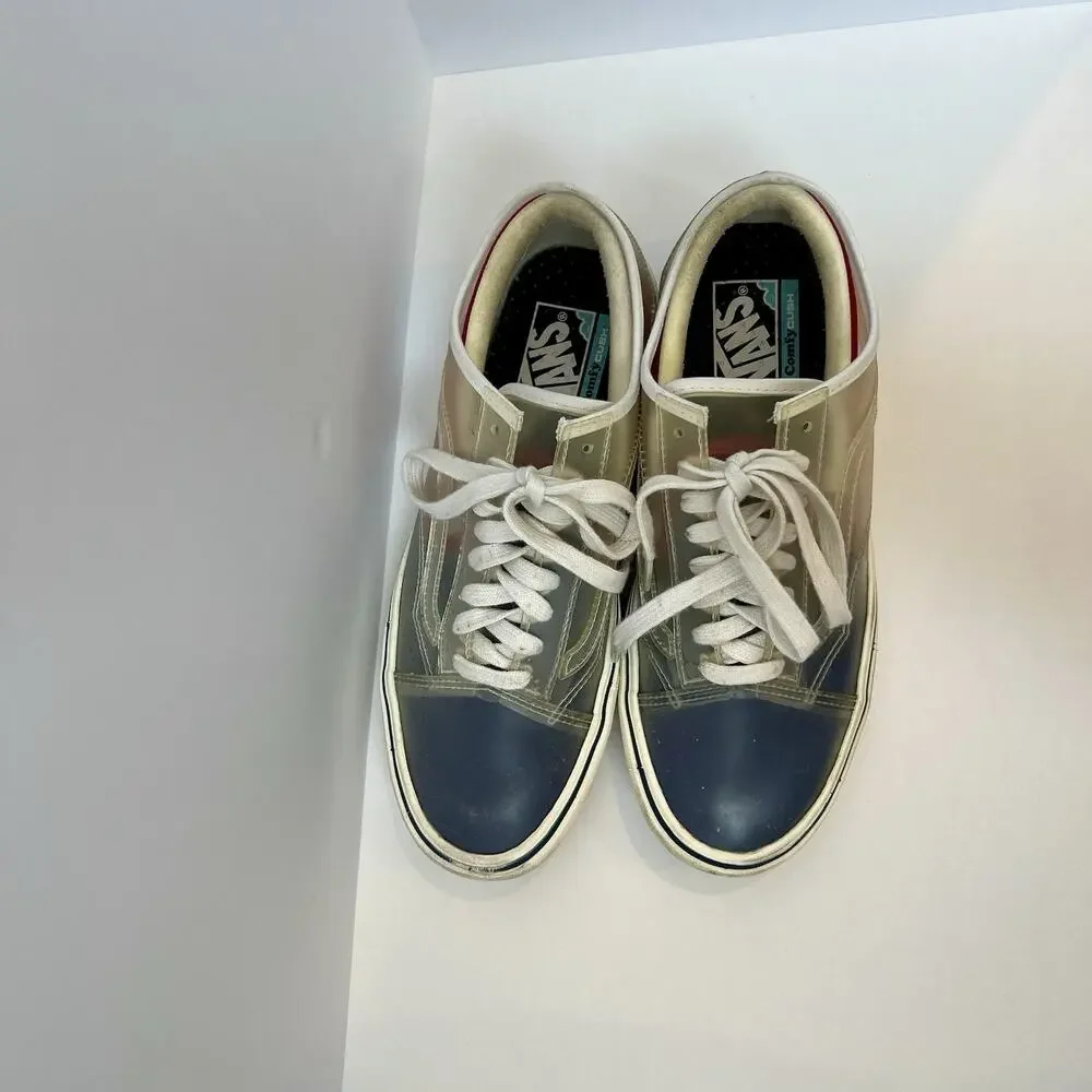 Vans ComfyCush Slip-Skool Canvas True Navy Red Shoes Mens Size 7, Women’s 8.5